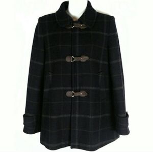 Claudie Pierlot plaid pea Toggle coat sz.36 / US Small